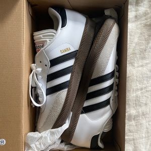 NWT White Adidas Samba Sneakers